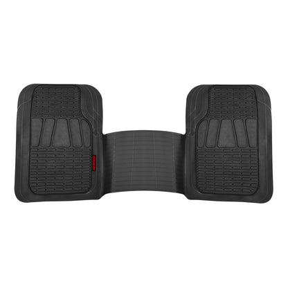MotorTrend WingRunner Rear Floor Mat - Trim to Fit - Black
