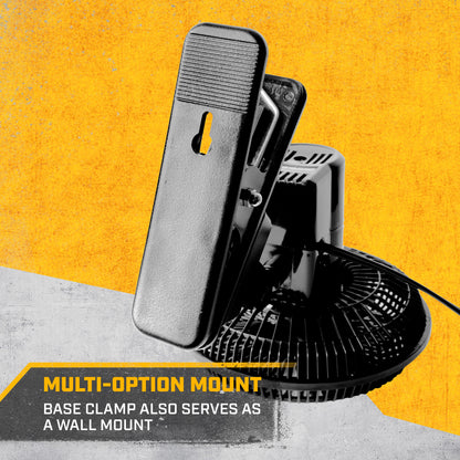 CAT 12-Volt Portable Clip-On Fan with Oscillating Design