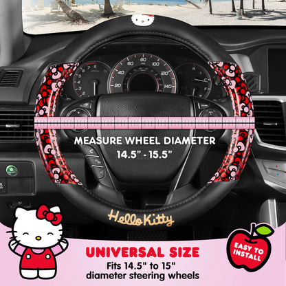 Carbella Sanrio Hello Kitty Bows Steering Wheel Cover (Fits 14.5" - 15")
