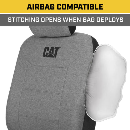 CAT 2-Pack CozyBlend JerseyHeather Front Seat Covers