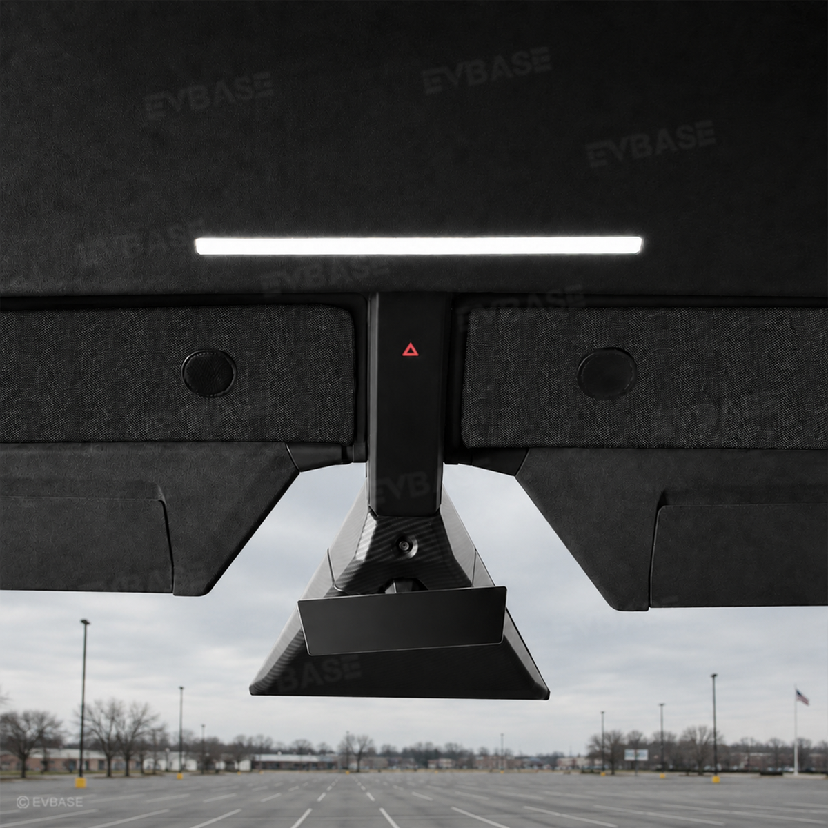 EVBASE Cybertruck Upper Front Windshield Sun Shade Anti-Glare Mesh Visor