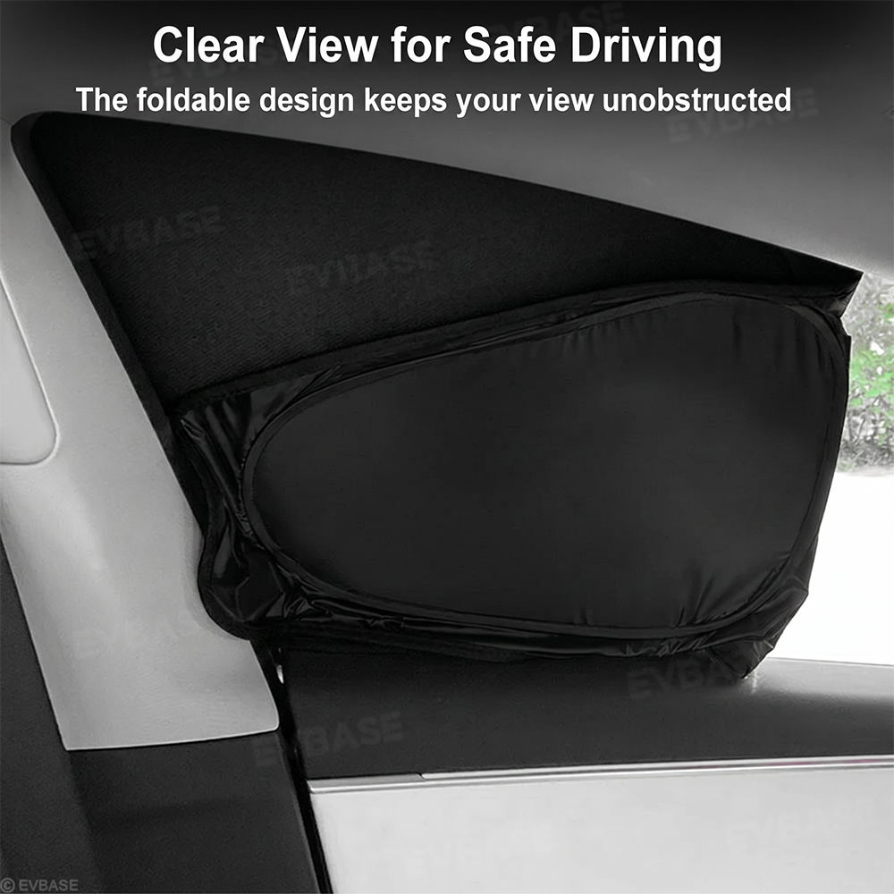 EVBASE Model Y Juniper Sunshade Front & Rear Windshield Shade Side Window Sun Visor Glass Roof Sunshade Sun Protection Heat