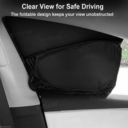 EVBASE Model Y Juniper Sunshade Front & Rear Windshield Shade Side Window Sun Visor Glass Roof Sunshade Sun Protection Heat