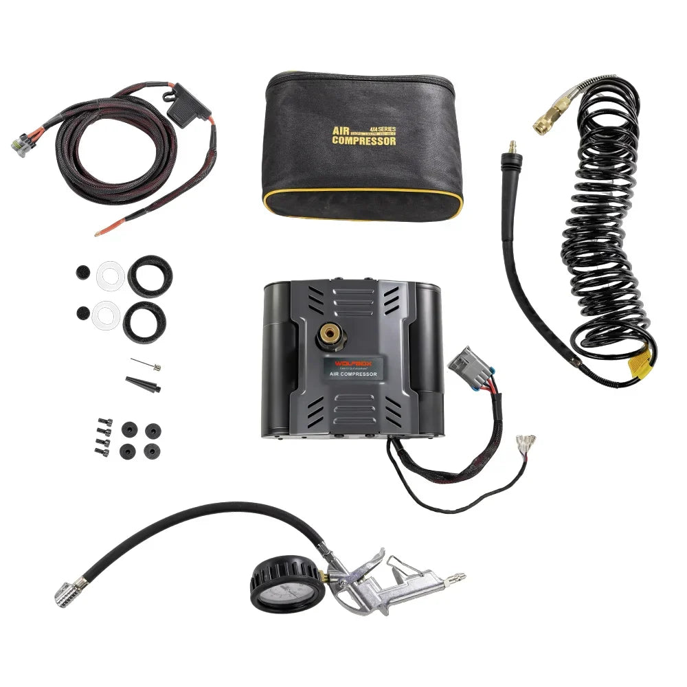 WOLFBOX HyperFlow X 12V Twin Motor On-Board Air Compressor | 100% Duty Cycle, 150 PSI