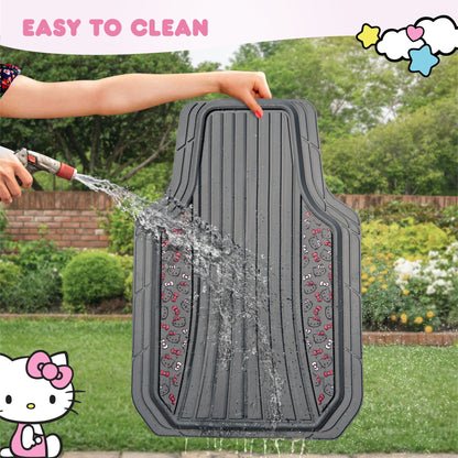 Hello Kitty Car Mats 4pc Floor Mats for Cars Trucks SUVs Kawaii Car Floor Mats for Women Men Accessories Rubber Heavy Duty Cute Non-Slip Always