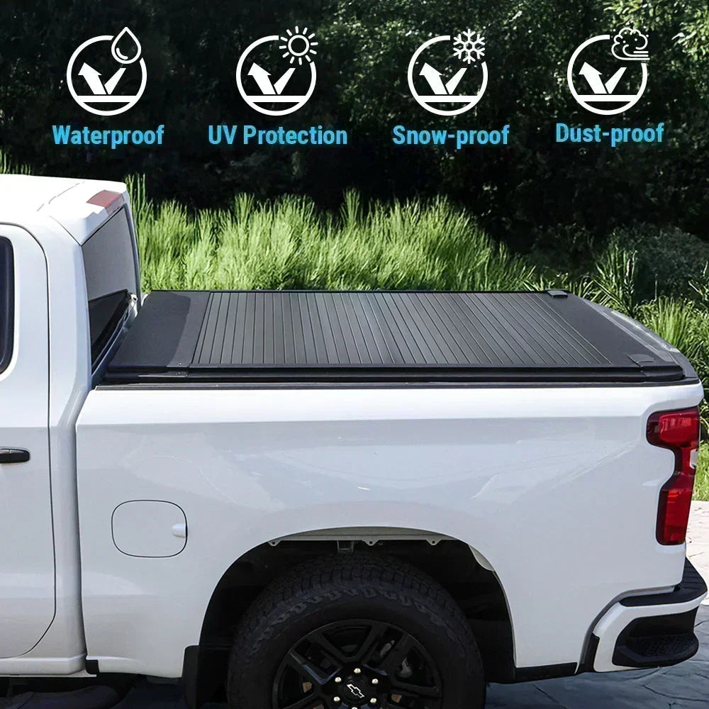 SYNETICUSA Nissan Frontier (6ft Bed) Enhanced MB Retractable Hard Tonneau Cover