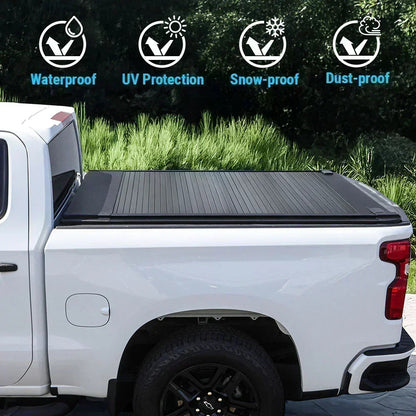 SYNETICUSA Nissan Frontier (6ft Bed) Enhanced MB Retractable Hard Tonneau Cover