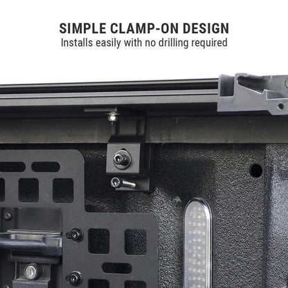 SYNETICUSA Silverado Soft Roll-Up Tonneau Cover With T-Slot Channel