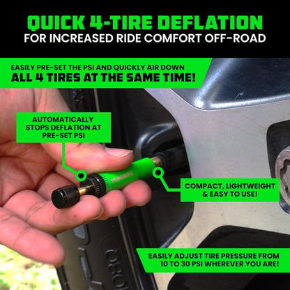 Rhino USA 10-30 PSI Adjustable Tire Deflator Kit