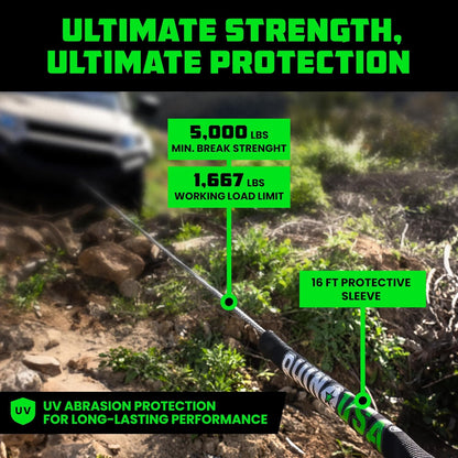 Rhino USA Synthetic Winch Rope