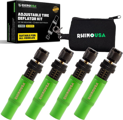 Rhino USA 10-30 PSI Adjustable Tire Deflator Kit