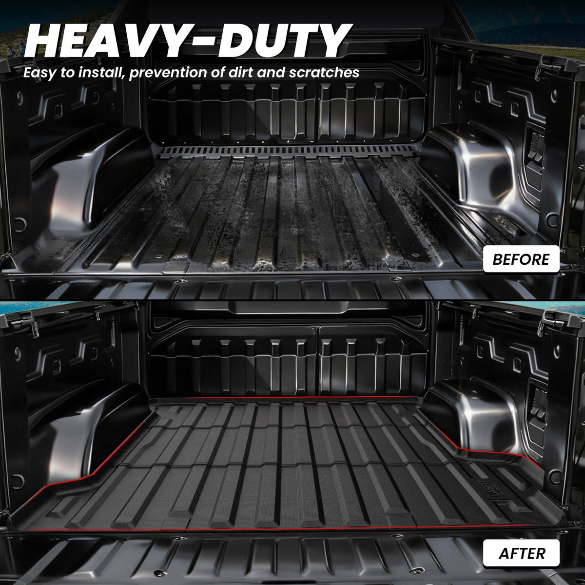 LASFIT Fit for 2024-2026 Chevrolet Silverado EV 5.9FT Bed Mat