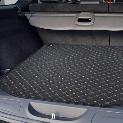 BDK Custom Fit Diamond Stitch Leatherette Trunk/Cargo Liner Mat for Jeep Grand Cherokee (2014 - 2016)