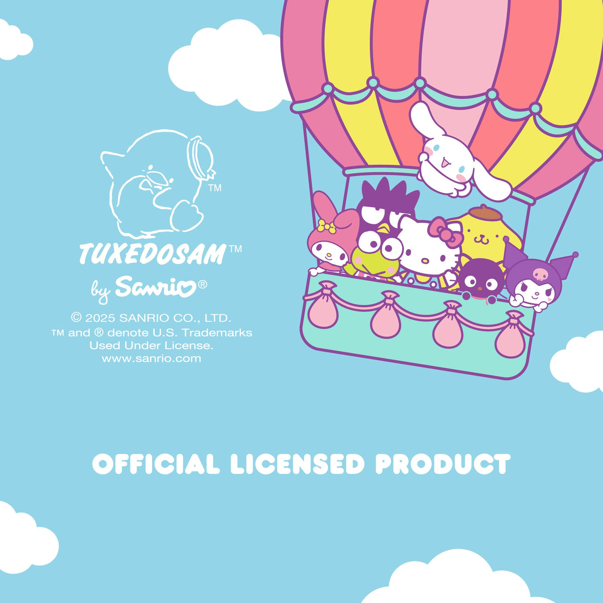 Hello Kitty and Friends Car Air Freshener (Tuxedosam - Tuxedo Mint) Hanging Gel Area Deodorizer, Long-Lasting Car Scents Air Freshener, Cute