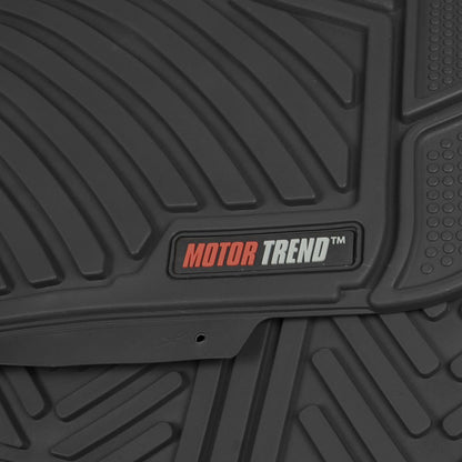 MotorTrend 4-Piece 3-Rows Extra-High Ridgeline Front Floor Mats, Middle Floor Mat, and Rear Floor Mat