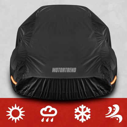 MotorTrend SafeKeeper 6-Layer Vehicle Cover for Cars, SUVs, and Trucks L (Fits up to 210")