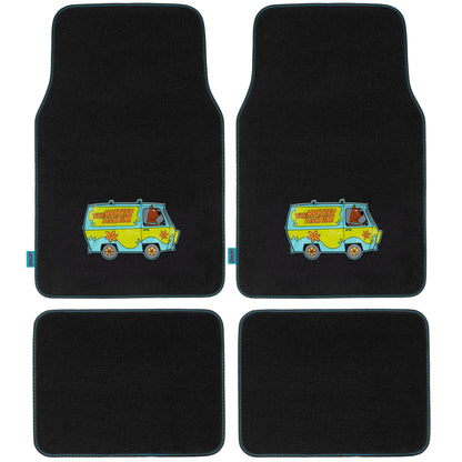 Warner Bros Scooby Doo 4-Piece Myster Machine Front Floor Mats and Rear Floor Mats