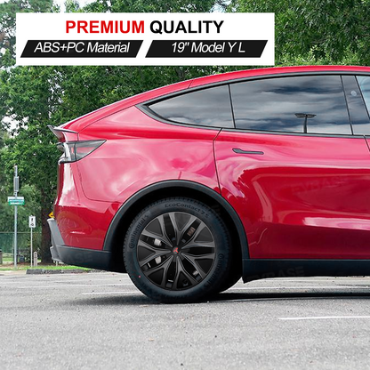 EVBASE Model Y L Wheel Covers 19" Mecha Wheels Hubcaps Inspired By Model Y Performance