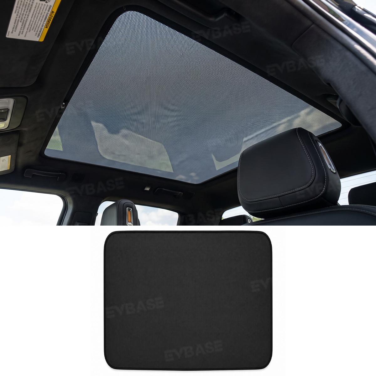 EVBASE Panoramic Glass Roof Sunshade for Rivian R2 Sunroof Shade UV Protection & Heat Insulation