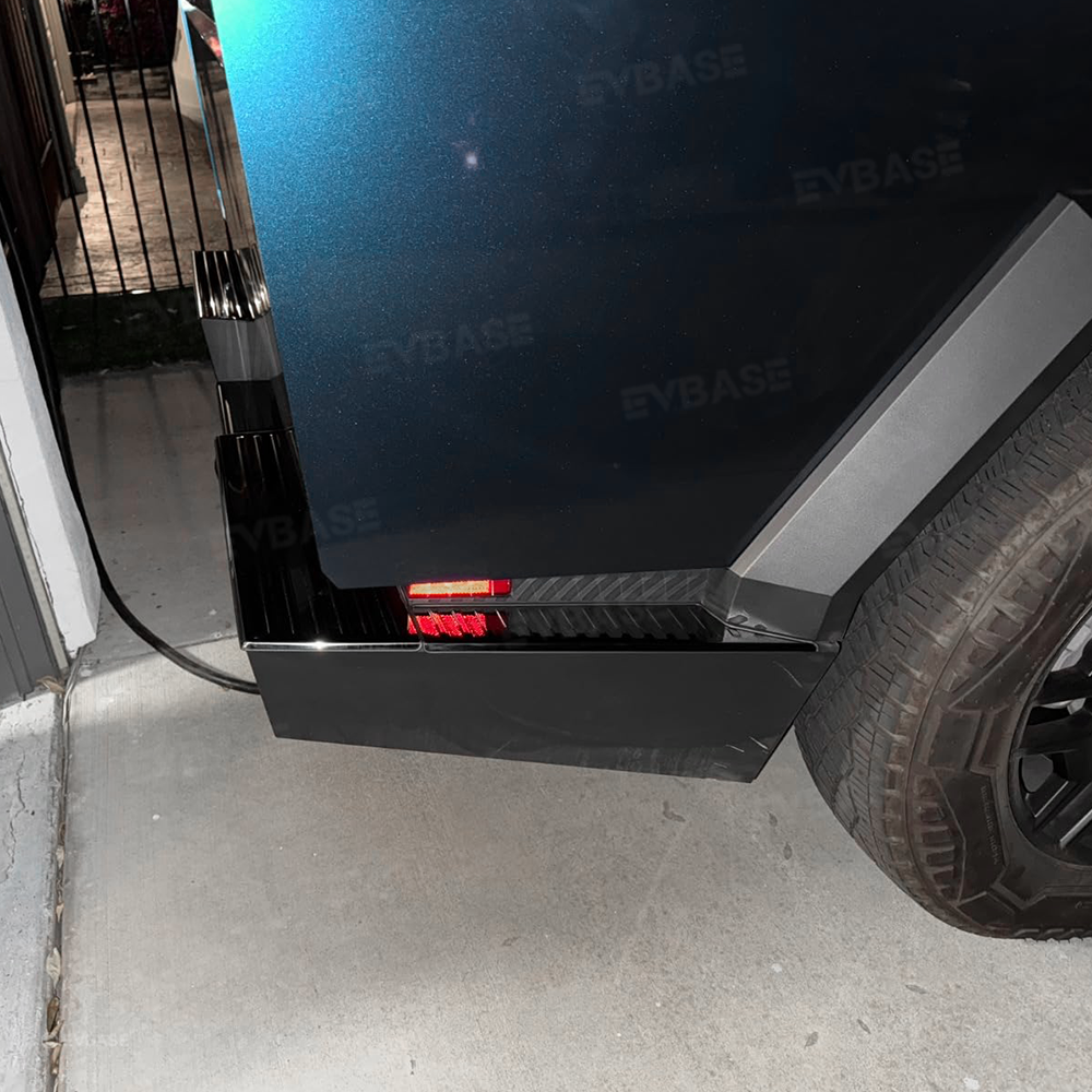 EVBASE Cybertruck Rear Bumper Tailgate Protector Stainless Steel Tailgate Top Cover Rear Bumper Guard Step Plates for Tesla