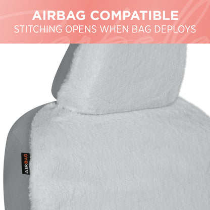 Carbella 2-Pack Plush Fleece Front Seat Covers