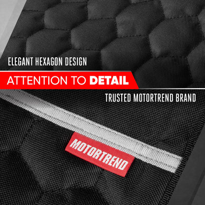 Motor Trend Dog Car Seat Cover for Back Seat - Waterproof Non-Slip Scratch-Resistant Back Seat Pet Cover for Dogs - Universal Fit Dog Accessories