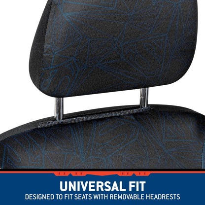 Warner Bros DC Comics 2-Pack Superman Logo Front Seat Covers