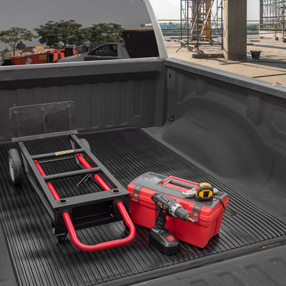 BDK Extra Thick Truck Utility Cargo Bed Mat (4' x 8' x 0.3") - Heavy Duty, All Weather, Trim to Fit (4' x 8')