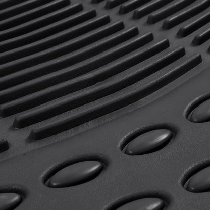 BDK 4-Piece Cushioned Grip Pad Front Floor Mats and Rear Floor Mats - Heavy Duty, All Weather, Trim to Fit