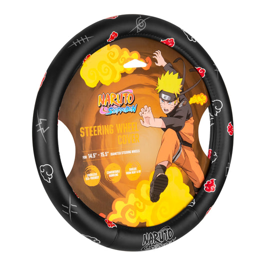 Naruto Shippuden Car Steering Wheel Cover, 15 Inch Anime Steering Wheel Cover, Cushioned Soft Comfortable Cover Anime Car Accessories for Men