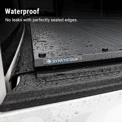 SYNETICUSA [2-in-1 Bundle] Ford Maverick Retractable Tonneau Cover w/ Rack System