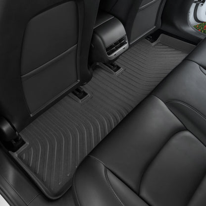 MotorTrend 3-Piece 3D Contour Custom Fit Front Floor Liner and Rear Floor Liner for Tesla Model 3 (2017 - 2020)