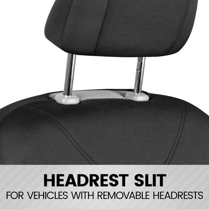 BDK 9-Piece UltraSleek Two-Tone Front Seat Covers and Rear Seat Covers
