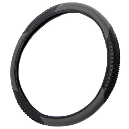 BDK Ergonomic Sport Massage Grip Steering Wheel Cover (Fits 14.5" - 15.5")