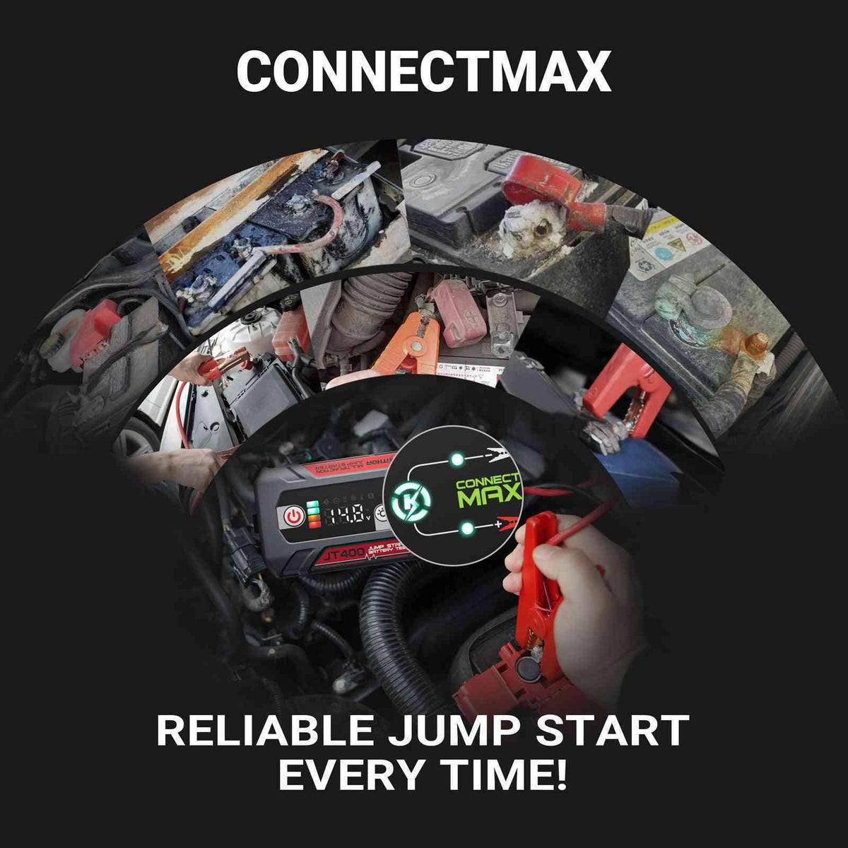 LOKITHOR JT400 CCA Jump Starter 2500A With EVA Case