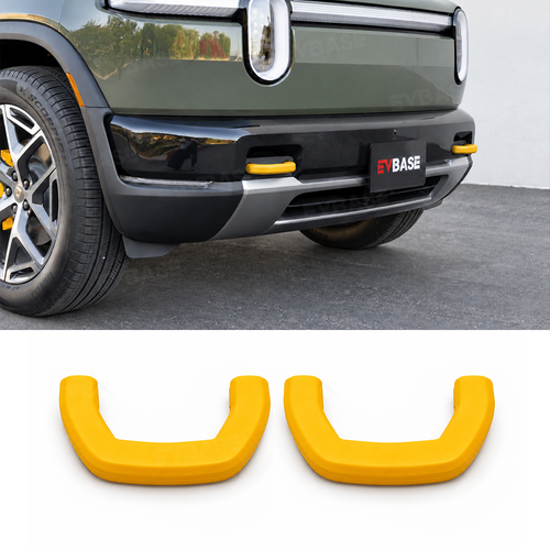 EVBASE Front Bumper Tow Hook Covers for Rivian R2 Silicone Tow Hook Protector