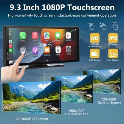 CARPURIDE C92 Portable Smart Multimedia Dashboard Console With Backup Camera