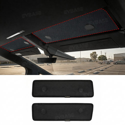 EVBASE Cybertruck Upper Front Windshield Sun Shade Anti-Glare Mesh Visor