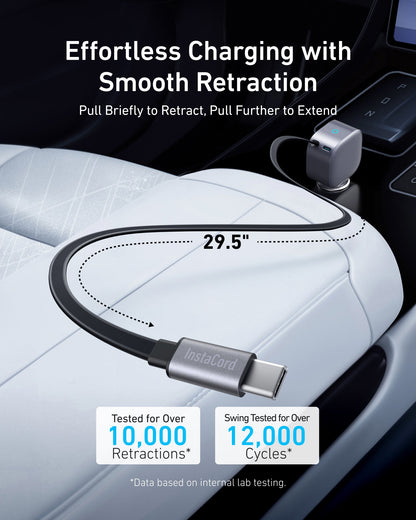 Anker Nano 75W Car Charger with Retractable USB-C Cable - image 4