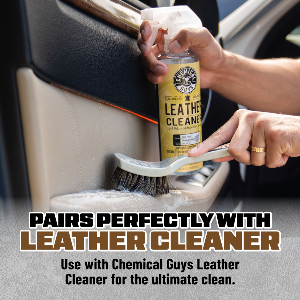 Chemical Guys Nifty Leather Cleaning Brush