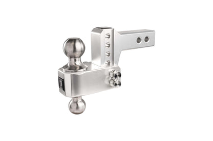 BulletProof Hitches 2.0" Aluminum Medium Duty Hitch 2" Drop/Rise w/ Stainless Steel Dual Ball