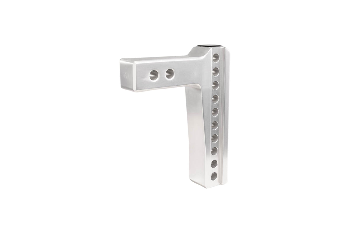 BulletProof Hitches 2.0" Aluminum Medium Duty Hitch 6" Drop/Rise w/ Stainless Steel Dual Ball