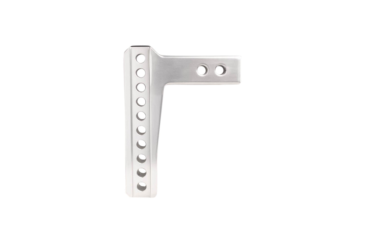 BulletProof Hitches 2.0" Aluminum Medium Duty Hitch 6" Drop/Rise w/ Stainless Steel Dual Ball
