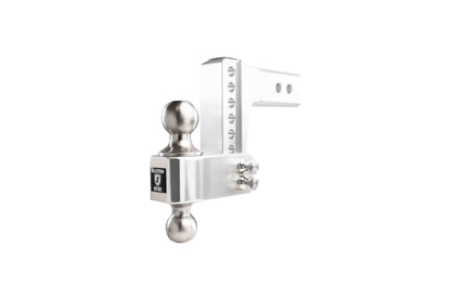 BulletProof Hitches 2.5" Aluminum Medium Duty Hitch 4" Drop/Rise w/ Stainless Steel Dual Ball
