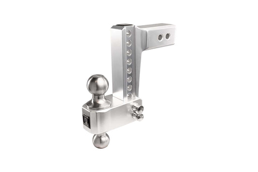 BulletProof Hitches 2.5" Aluminum Medium Duty Hitch 6" Drop/Rise w/ Stainless Steel Dual Ball