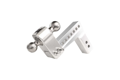 BulletProof Hitches 2.5" Aluminum Medium Duty Hitch 6" Drop/Rise w/ Stainless Steel Dual Ball