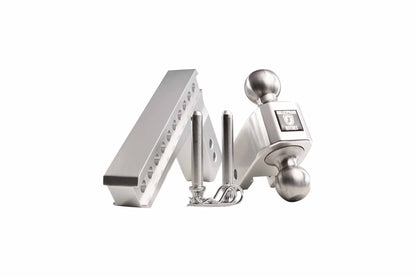 BulletProof Hitches 2.5" Aluminum Medium Duty Hitch 6" Drop/Rise w/ Stainless Steel Dual Ball