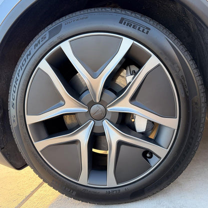 Yeslak Arachnid 2.0 Style 19’’ Crossflow Wheel Covers for 2025+ Tesla Model Y Juniper