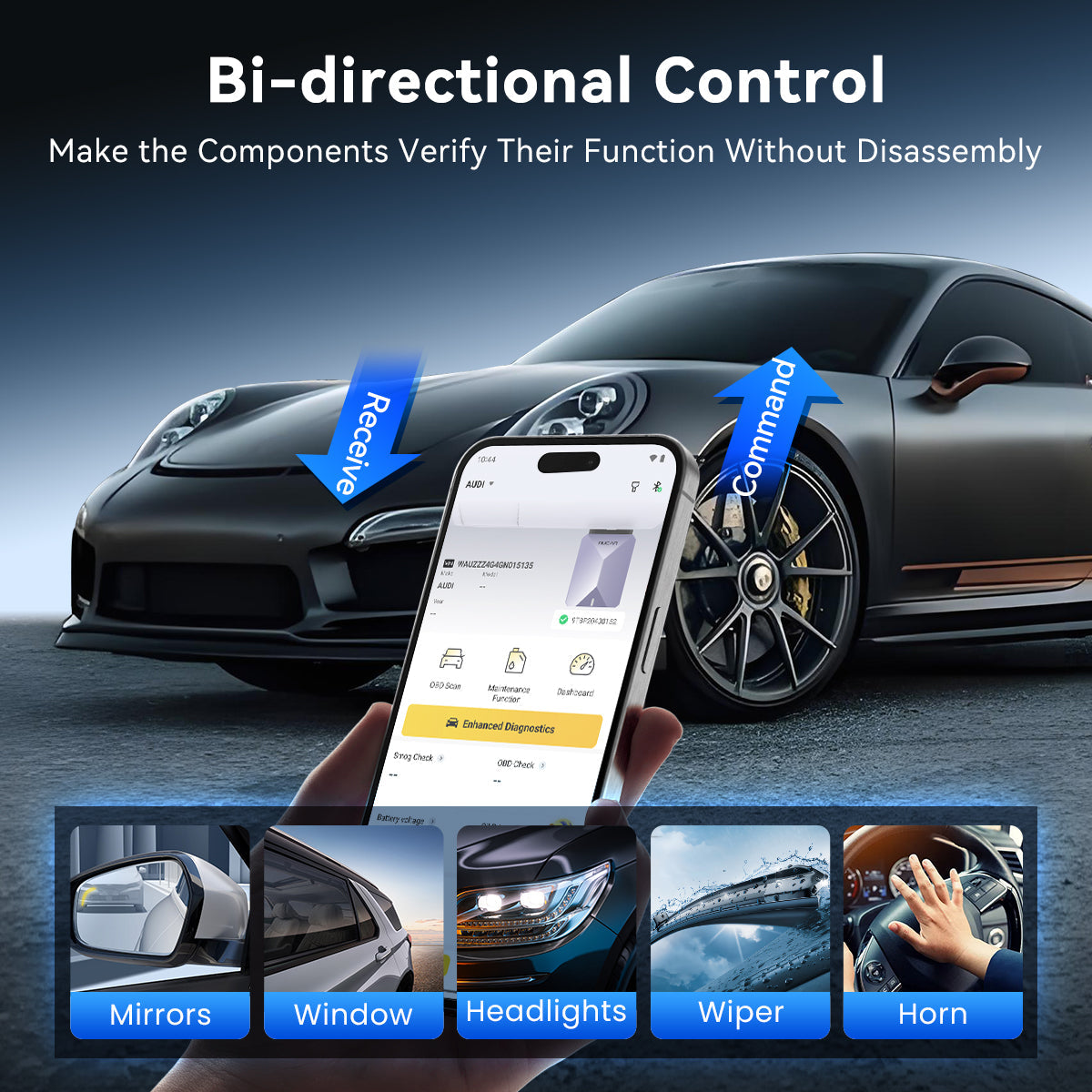 MUCAR BT200 MAX Bluetooth Bidirectional OBD2 Scanner - image 4