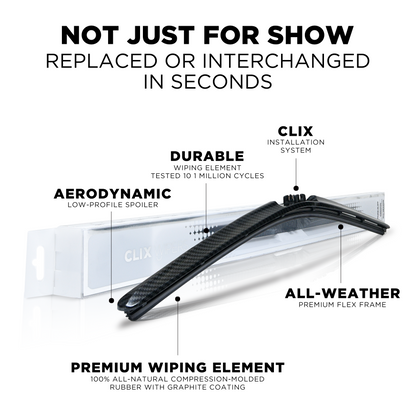 Clix Wipers ClixWipers 28in and 28in Windshield Wiper Blade Set